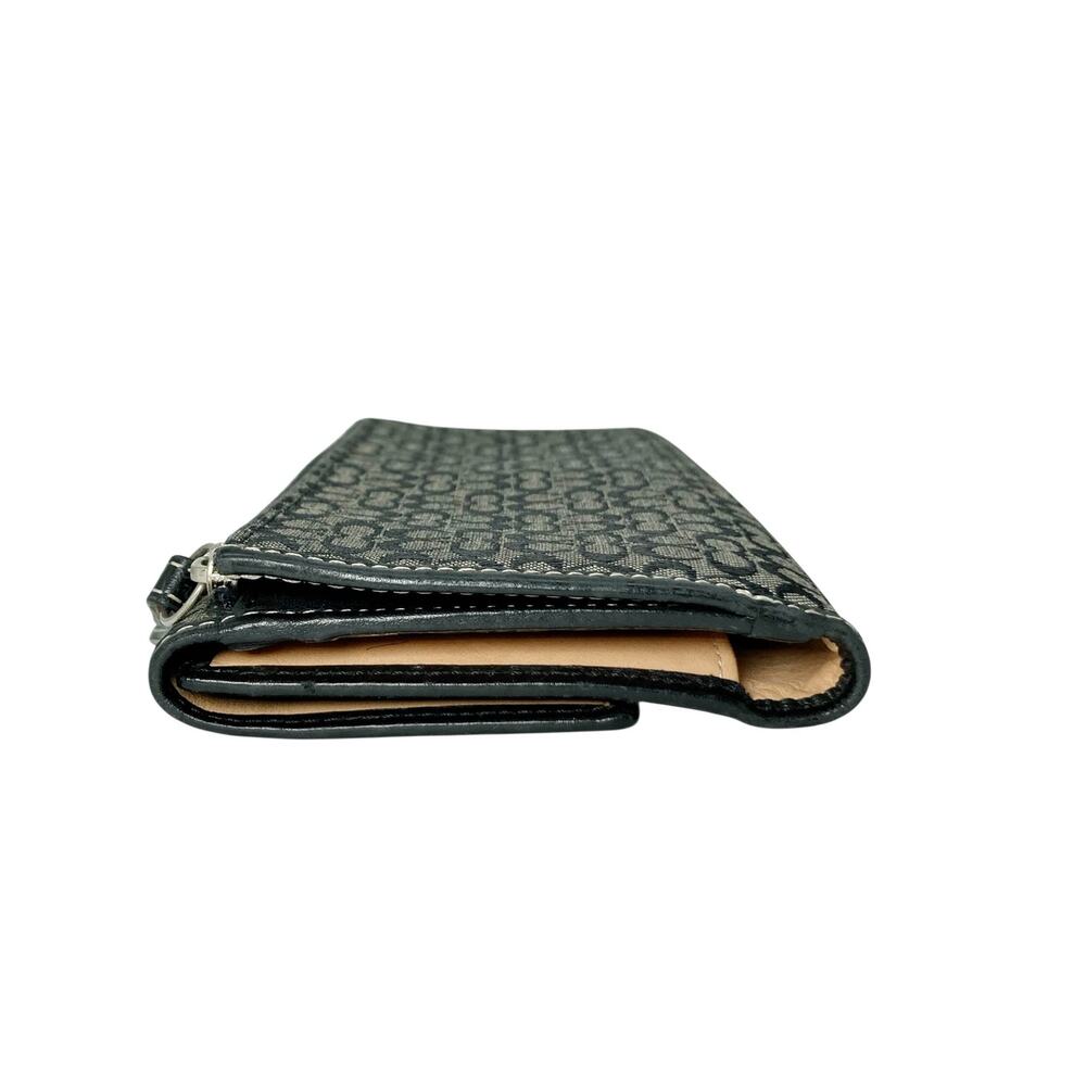 Vintage Coach Soho Signature Buckle Wallet Black Gray Jacquard Y2K Archive EUC - Picture 6 of 16